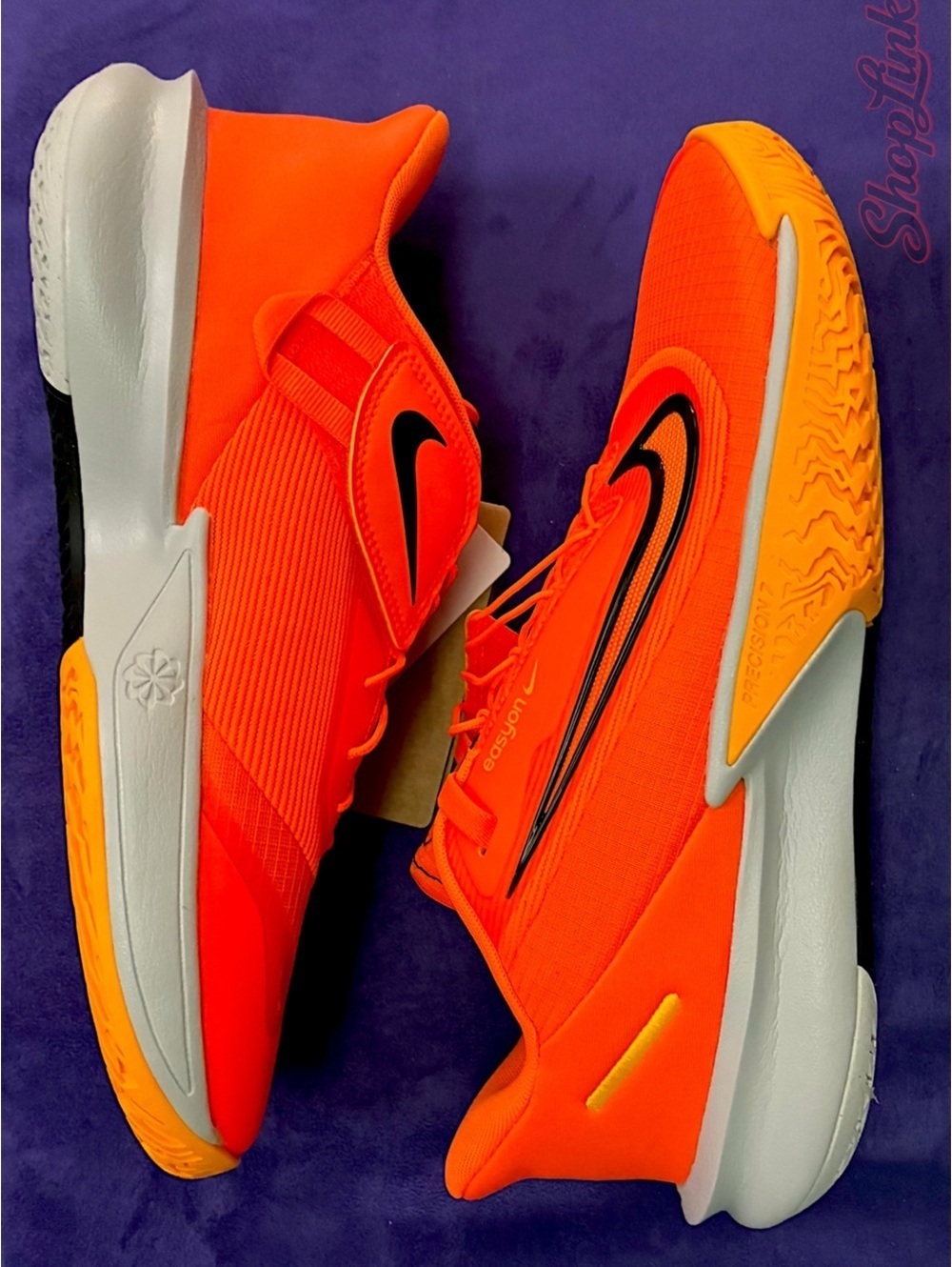 Nike Precision 7 Easy On Total Orange Athletic Sneakers